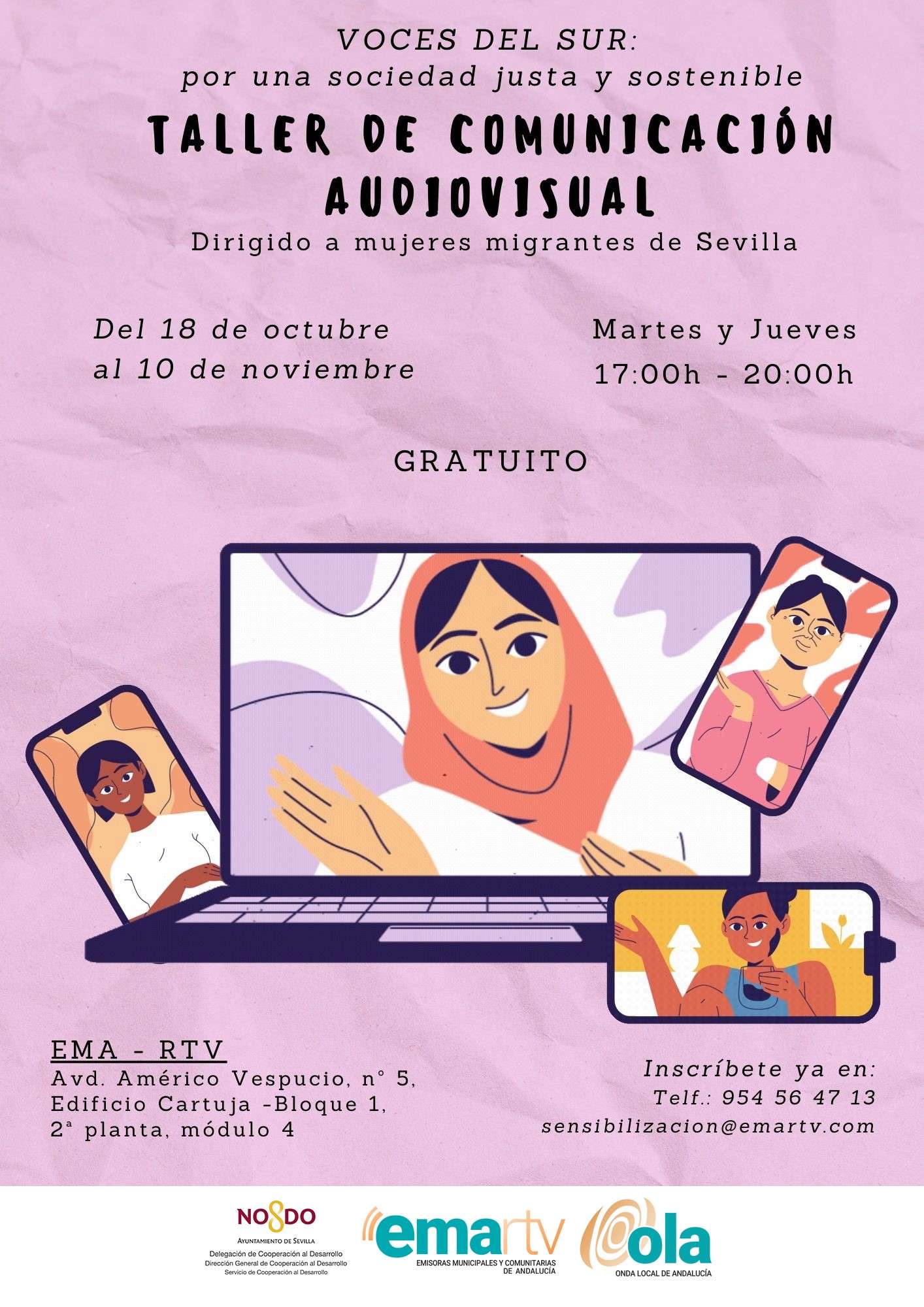 Taller de comunicación audiovisual 'Voces del Sur por una sociedad justa y sostenible'