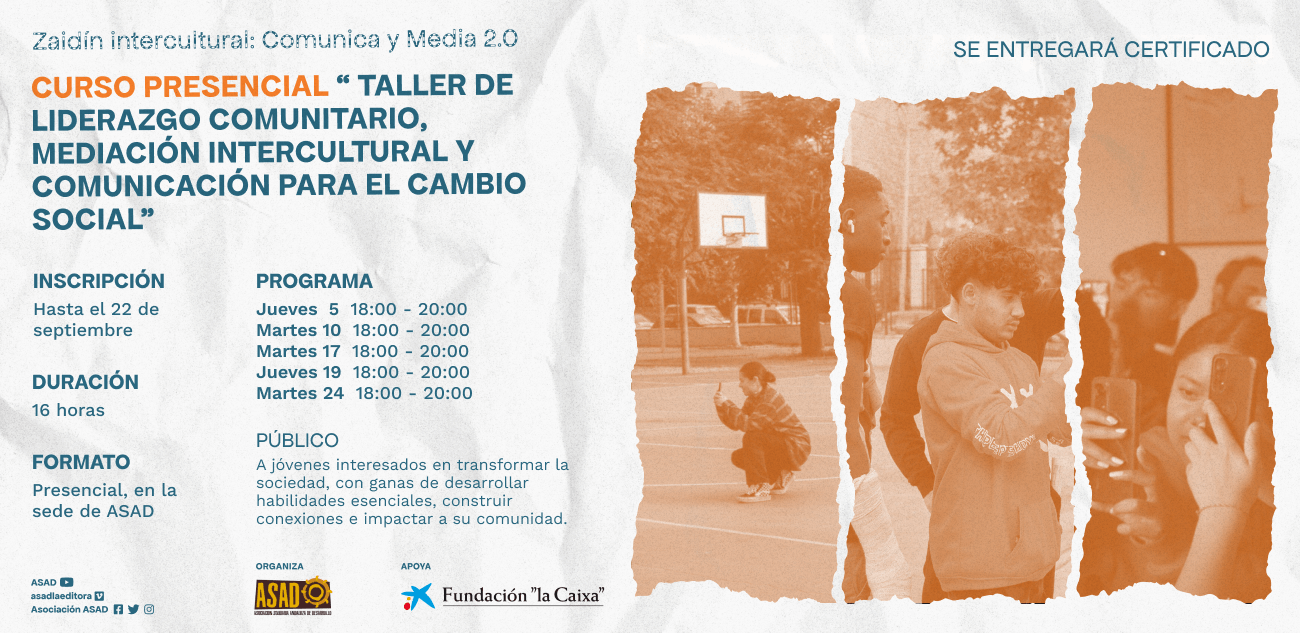 Taller de liderazgo comunitario, mediación intercultural y comunicación para el cambio social
