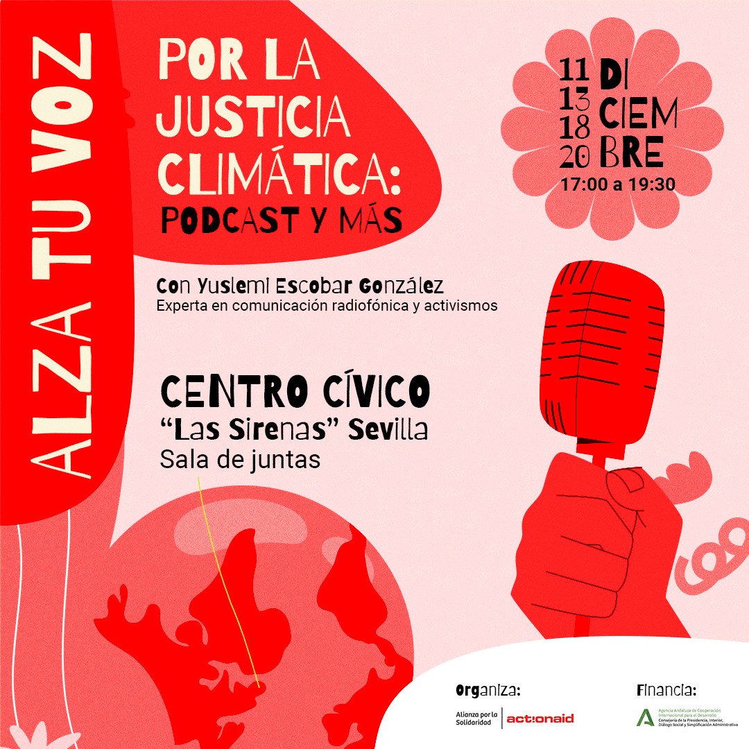 Taller 'Alza tu voz por la justicia climática. Podcast y más'