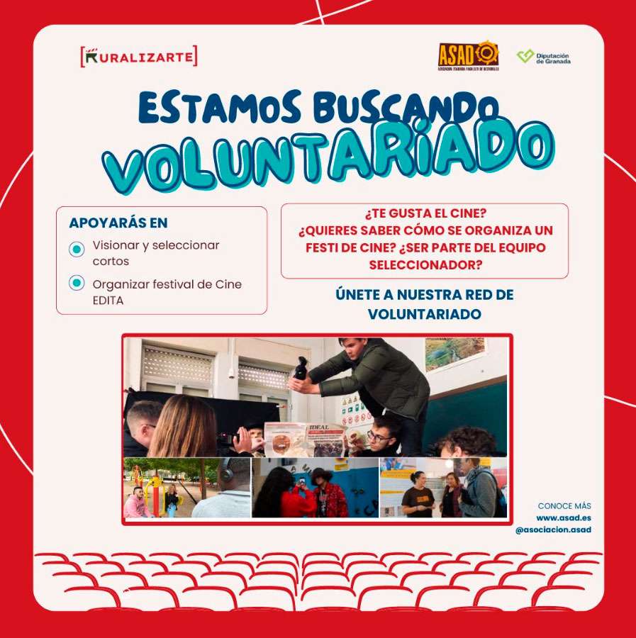 Voluntariado para el Certamen de Festival de Cortos Sociales EDITA 2024
