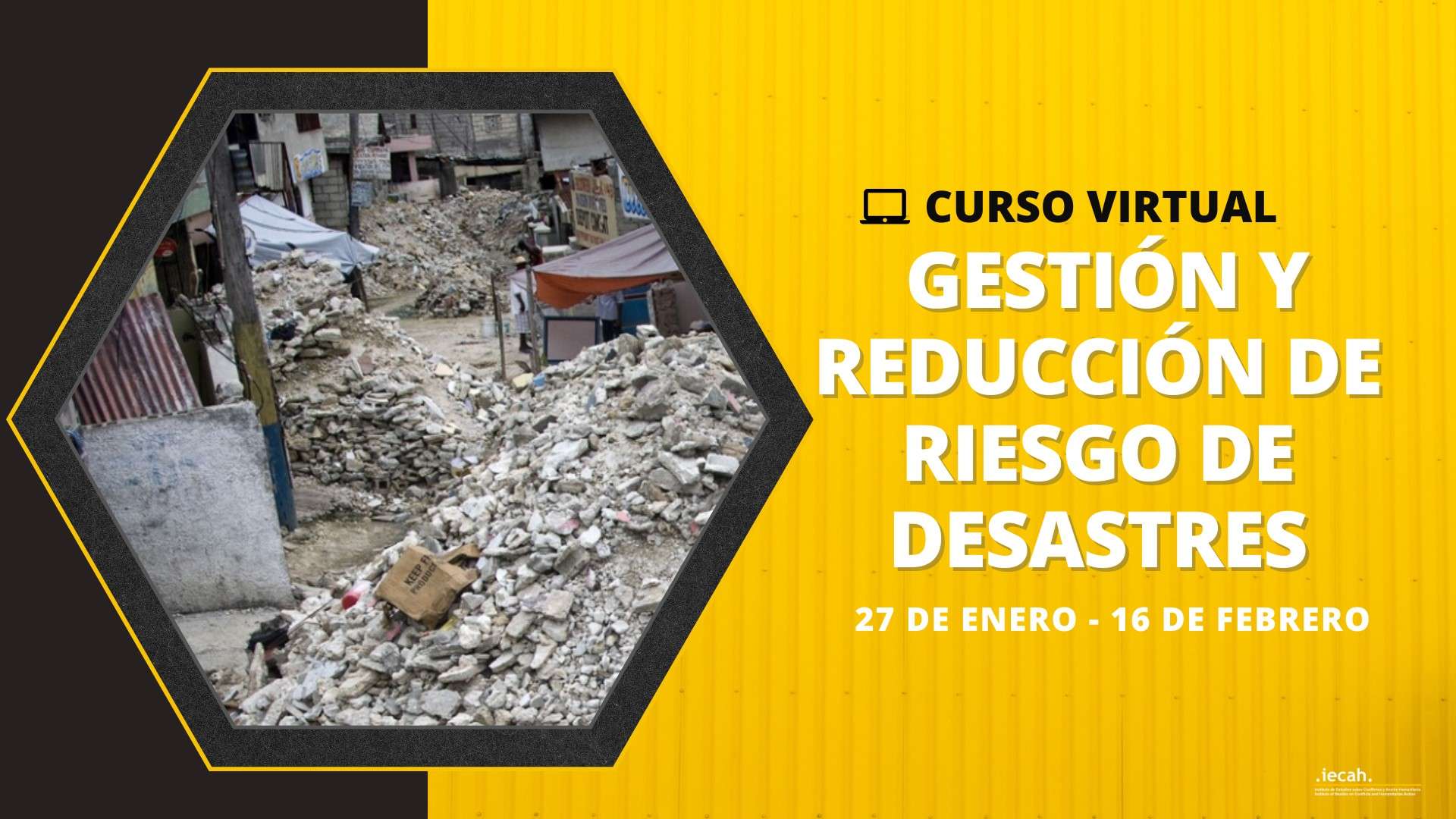 Curso virtual: Gestión y reducción de riesgo de desastres