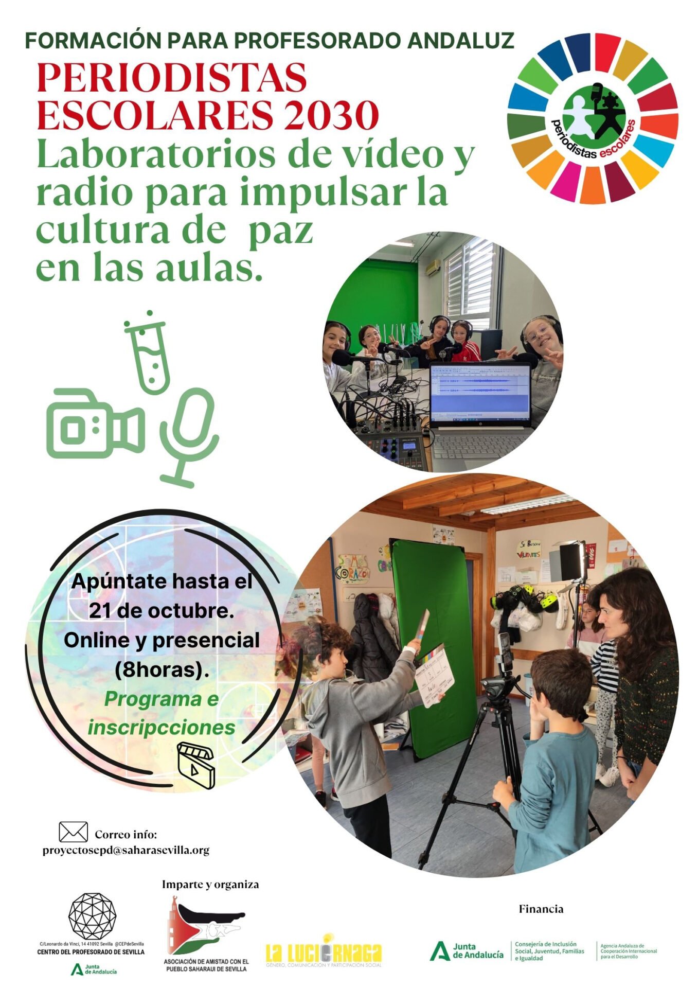 Periodistas escolares: laboratorio de radio y vídeo para impulsar la cultura de paz