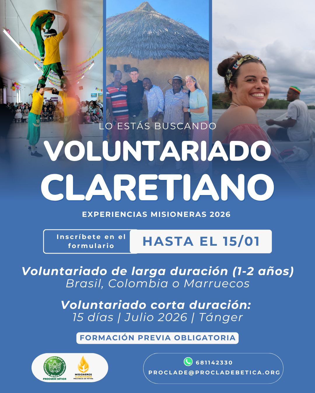 Programa de Voluntariado Internacional Claretiano 2026